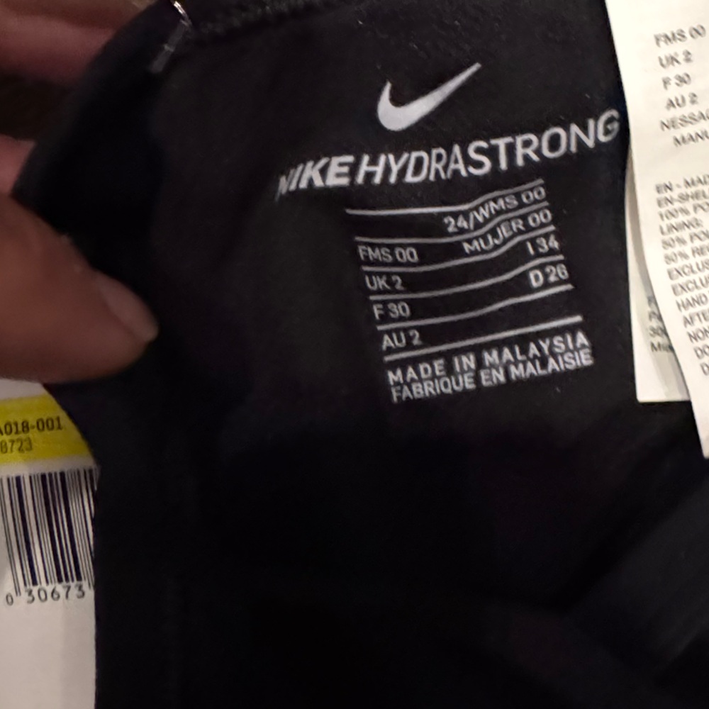 Nike Black One-Piece Swimsuit for Kids - Picture 5 of 6